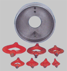 Drive plate with set of turning dogs